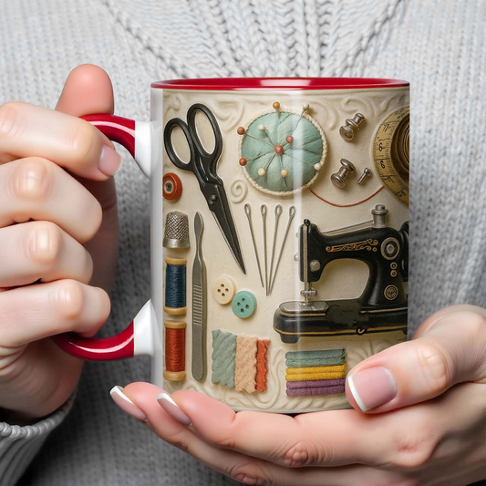 🧵☕ Κούπα ραπτικής - το τέλειο δώρο για δημιουργικές ψυχές που αγαπούν το ράψιμο 🎁