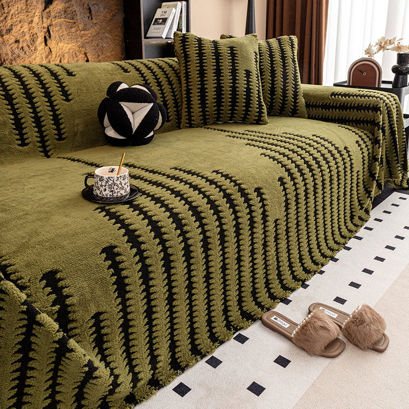 ✨【180*130cm】Oferta especial de Navidad para madrugadores:🎉 funda de sofá suave y antideslizante de felpa