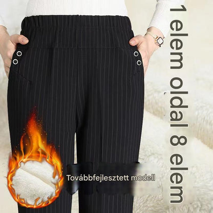 ⏳ Ostatni dzień: 50% zniżki 🔥【45-100 KG】Nowe damskie spodnie z wysokim stanem i prostymi nogawkami,Wersja standardowa/Wersja ocieplana