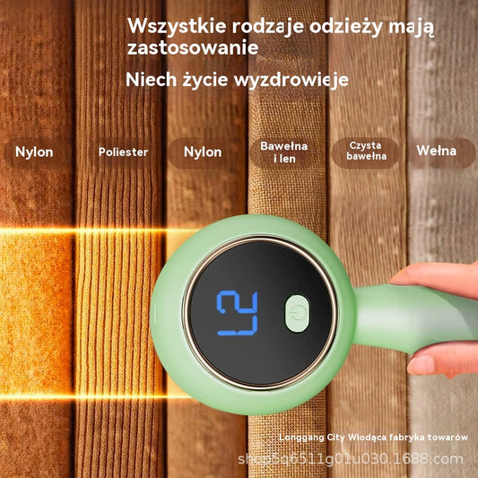 🧶 Przenośna elektryczna wielofunkcyjna golarka do tkanin – profesjonalna do odświeżania dzianin, wełny i bawełnianych ubrań 👕🧥