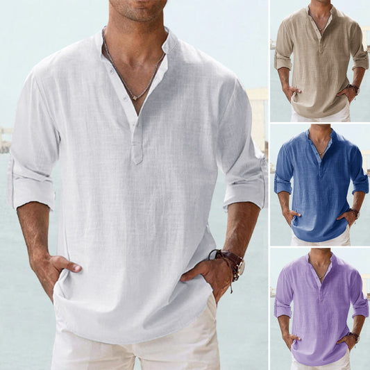 👔🎽【S~5XL】Ograničeni popust 40%, nova muška košulja od pamuka i lana 2025, široka i prozračna.
