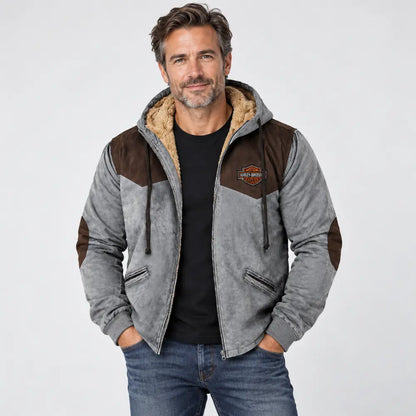 👍🧥[M-5XL] Divatos férfi őszi-téli bővebb kabát vastagabb bársonyból