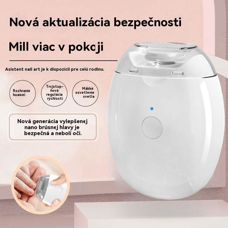 💅✨ Automatický pilník na nehty , bezpečná a šetrná péče o nehty 👶🔧