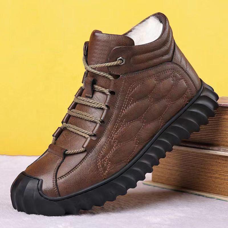 🔥 Bestseller【39–44】Nowe męskie buty zimowe z grubą i ciepłą podszewką, grubą podeszwą, miękkie i wygodne.