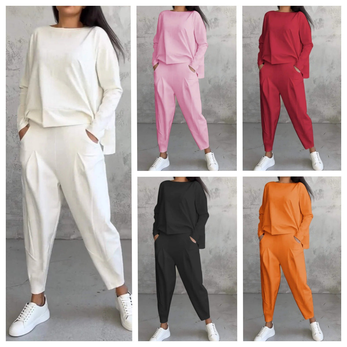 💖✨【S-5XL】Novi jednostavni pamučni ženski komplet odijela