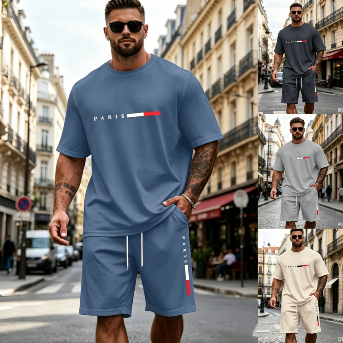 🔥【S-5XL】Pánský letní dvoudílný sportovní set – ideální pro každodenní nošení i pohodový odpočinek doma. ✅ Platba na dobírku.