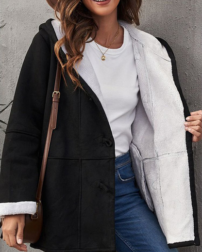 🥼🐏💖2026 Modna i topla ženska jakna od antilopa sa flis podlogom, S-5XL, zimska jakna/za slobodno vrijeme