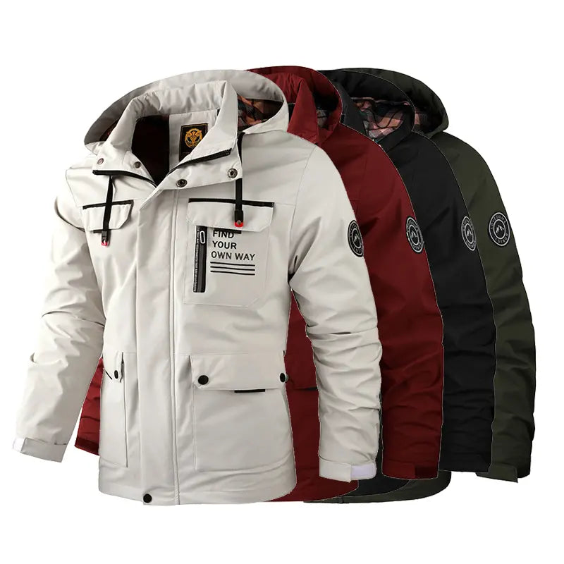 🔥50% kedvezmény ma🔥【M–6XL】2026-os új, vastag, meleg, szél- és vízálló férfi dzseki