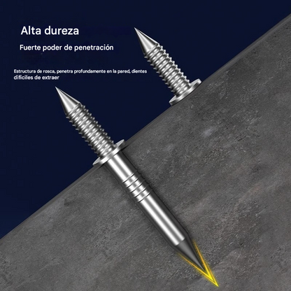 🔧🔥¡Compra 200 y llévate 200 gratis!🔥 Clavo bidireccional sin marcas: ¡instalación sin agujeros!