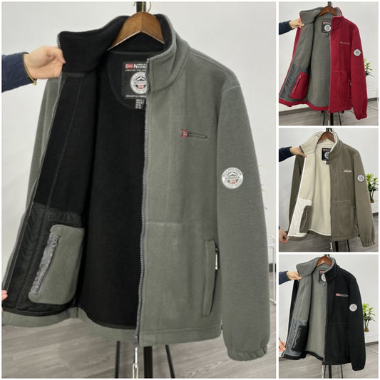 ❄【XS-3XL】Muška ležerna, topla jesensko-zimska jakna od debelog baršunastog flisa, plus veličine