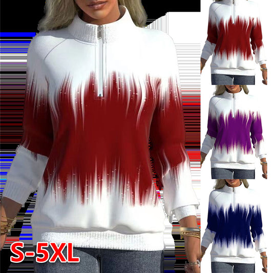 😍 Venta de invierno 💜【Tallas S-5XL】Nueva colección 2025, sudadera de cuello semialto para otoño e invierno