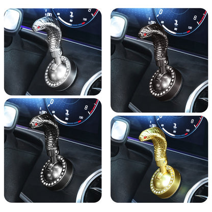 🚗Carcasa metálica en forma de serpiente para modificación del arranque de un solo toque, cubierta protectora del botón de encendido