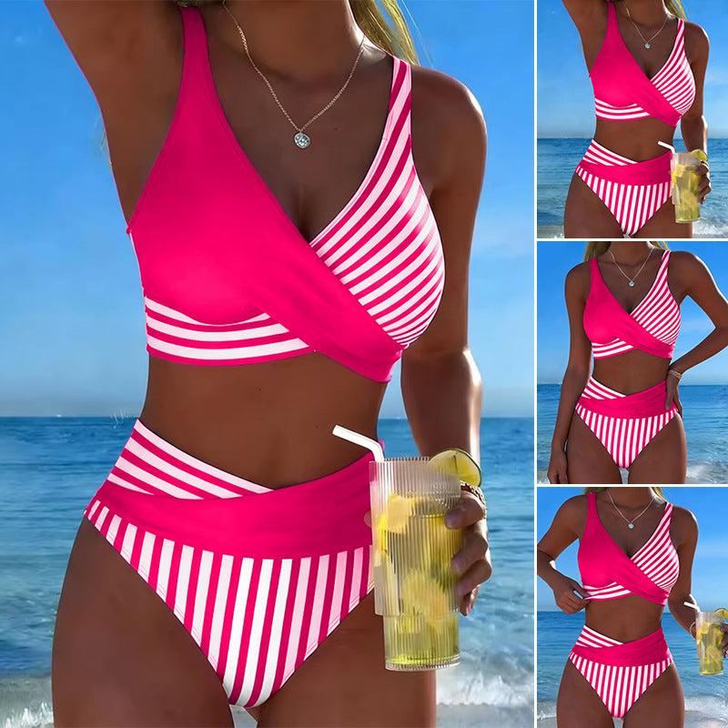 🏖️【S–3XL】🤩 Nový set s potištěnými plavkami, rychleschnoucí a prodyšný materiál, přiléhavý a stylový