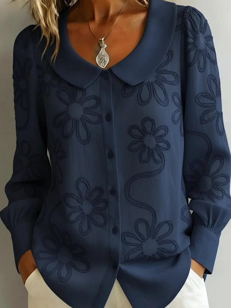 ✨【S-2XL】  Francuska retro koszula z haftem 2026
