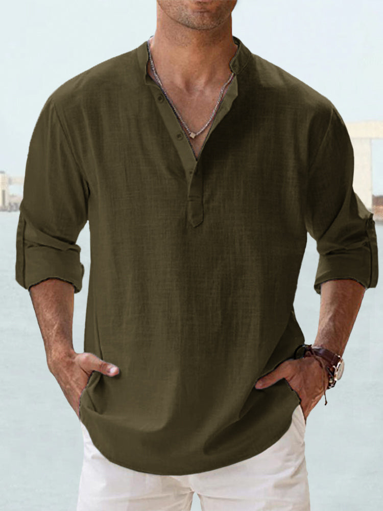 👕😍Utolsó nap – 50% kedvezmény! 【S–5XL】Férfi nyári ing prémium minőségű pamutból és lenből, légáteresztő és kényelmes.