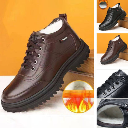🔥【39-44】Zapatos de hombre para invierno con suela gruesa y forro cálido, de alta calidad y muy cómodos.