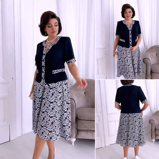 ❤️【S–5XL】Elegantní letní šaty s potiskem – lehké, prodyšné, pohodlné a zvýrazní vaši eleganci