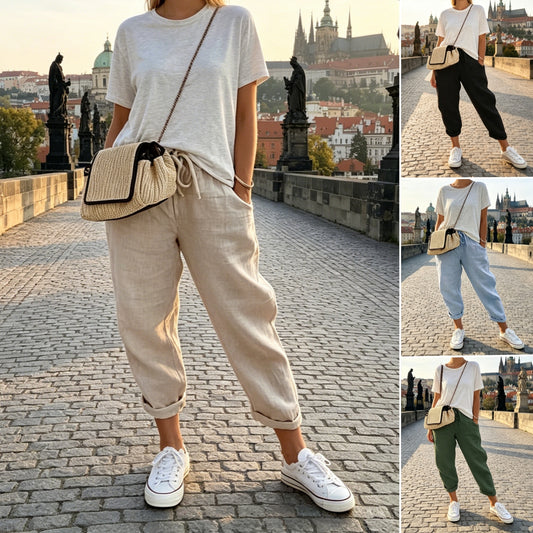 😍💕Poslední den akce -50% SLEVA💕Ležérní bavlněné a lenové oblečení pro ženy