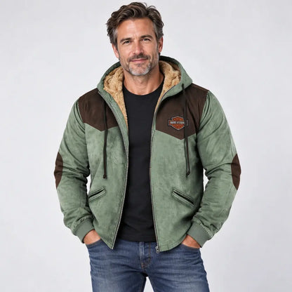 👍🧥[M-5XL] Divatos férfi őszi-téli bővebb kabát vastagabb bársonyból