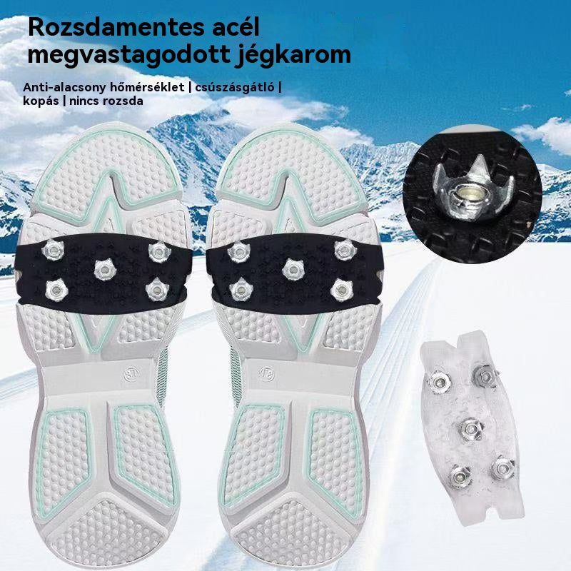 👴🚶🏔️❄️Kupite 4, dobijte 4 gratis【50% popusta】Neklizajuće dereze za vanjsku upotrebu, pogodne za planinarenje po snijegu, planinarenje, penjanje po stijenama i zimske ledene površine