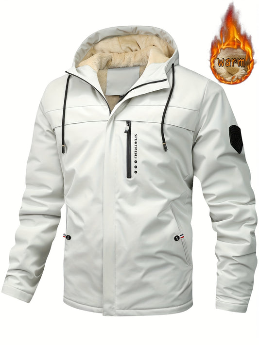 🧥 【XS-XL】Nueva chaqueta con capucha para hombre 2025 – forrada, abrigada, impermeable y perfecta para el invierno al aire libre 🔥