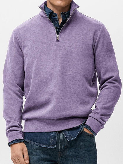 👔【S-5XL】🔥Νέα ανδρική φούτερ με όρθιο γιακά, άνετη και χαλαρή εφαρμογή, σχέδιο με μισό φερμουάρ