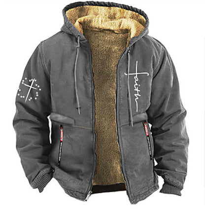 ⏳Ostatni dzień promocji -50%🔥【S-3XL】Męska wysokiej jakości ciepła kurtka, z miękką pluszową podszewką i luźnym krojem.