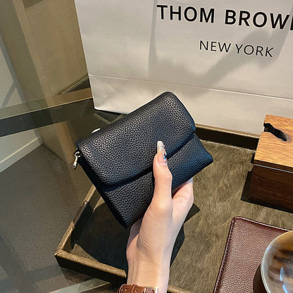 🔥⏰Unisex denarnica Pebble iz pravega usnja z RFID zaščito🔥