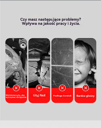 🔧【4 kółek + 16 śruby】 🚪 Uchwyt prowadzący do drzwi przesuwnych z kółkami – cichy, regulowany i łatwy w montażu