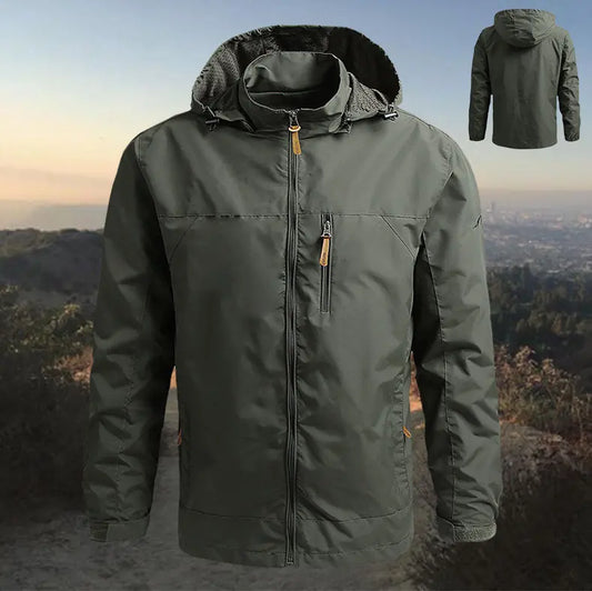 🔥【L–5XL】Nagy méretű, kapucnis casual kültéri kabát – Kényelmes és strapabíró