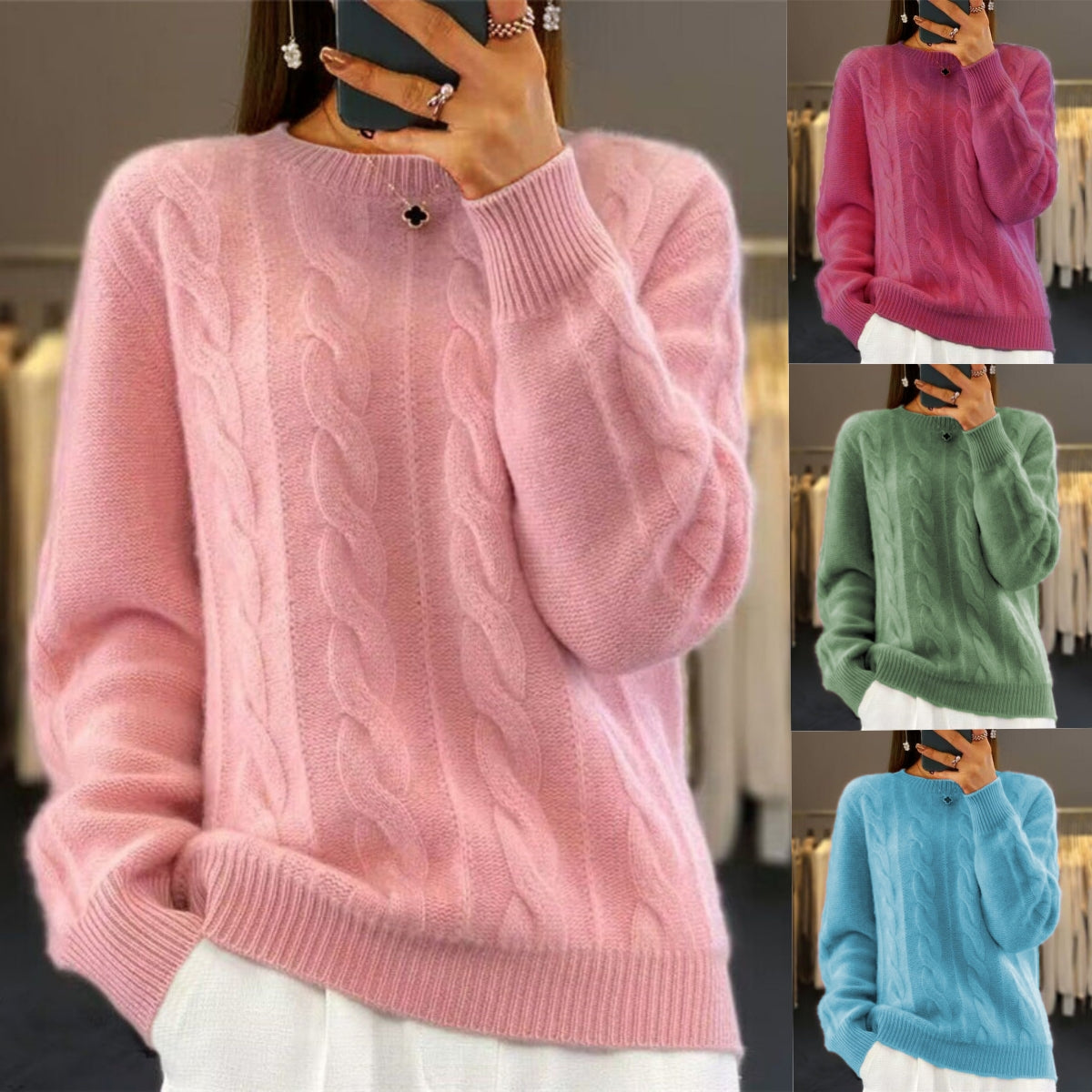 🔥✨【S-3XL】 Νέα γυναικεία πουλόβερ φθινοπώρου-χειμώνα, μαλακό και άνετο, δεν τσούζει