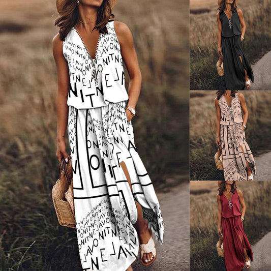 ✨Poslední den – sleva 50 %!【S–5XL】Letní módní dámské šaty s potiskem – prodyšný a pohodlný materiál. ✅ Platba na dobírku.