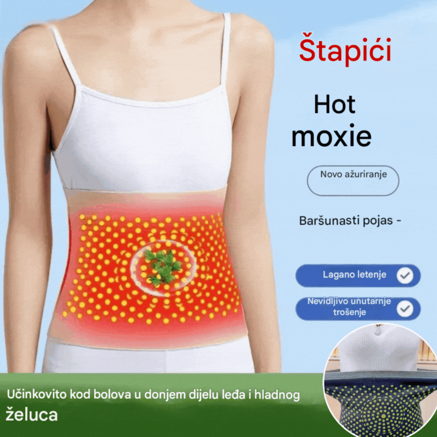🔥【Kupite 1, dobijte 1 gratis】🔥Pojas za zagrijavanje trbuha od pelina, grije trbuh i ublažava nelagodu