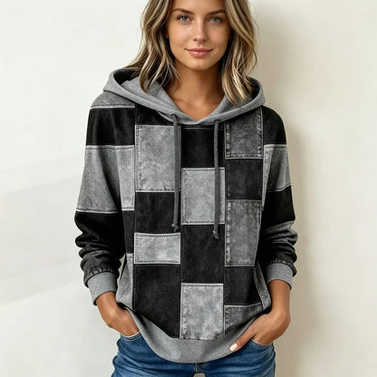 【S–5XL】Női őszi/téli kapucnis, hosszú ujjú pulóver