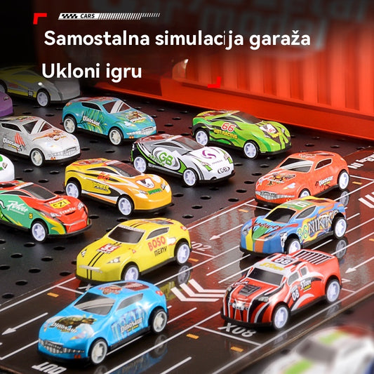 🎄Božićna ponuda! - 50% popusta🎁 48 mini automobila sa sklopivim stražnjim dijelom i ugrađenom garažom 🚗
