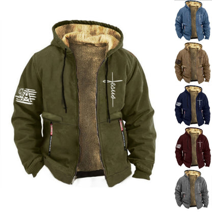 ⏳Ostatni dzień promocji -50%🔥【S-3XL】Męska wysokiej jakości ciepła kurtka, z miękką pluszową podszewką i luźnym krojem.