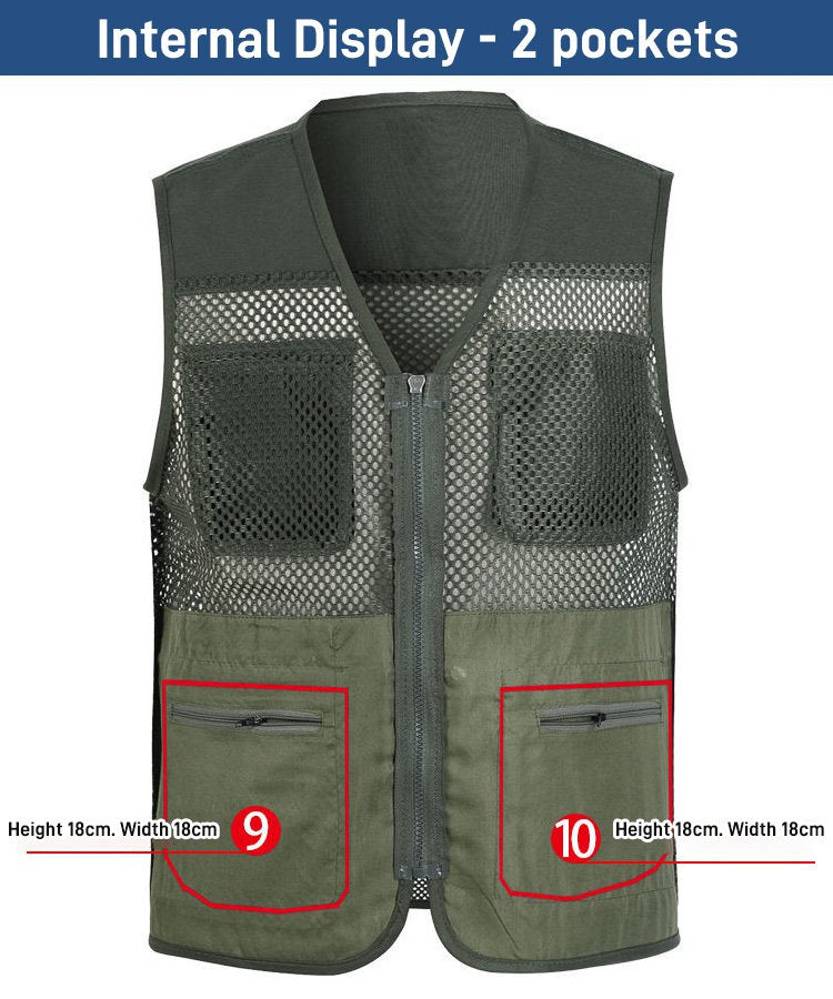 🔥Ležerni funkcionalni prsluk s više džepova【XL-4XL】
