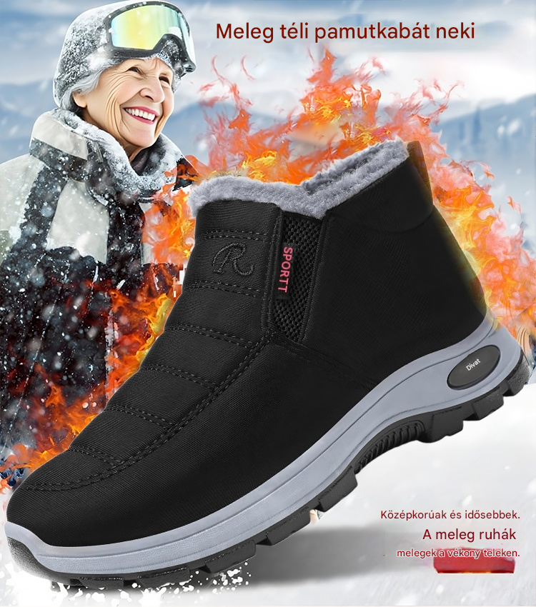 🔥【35-48】Unisex téli csizma plüss béléssel - meleg, kényelmes és csúszásmentes hideg időjárásra