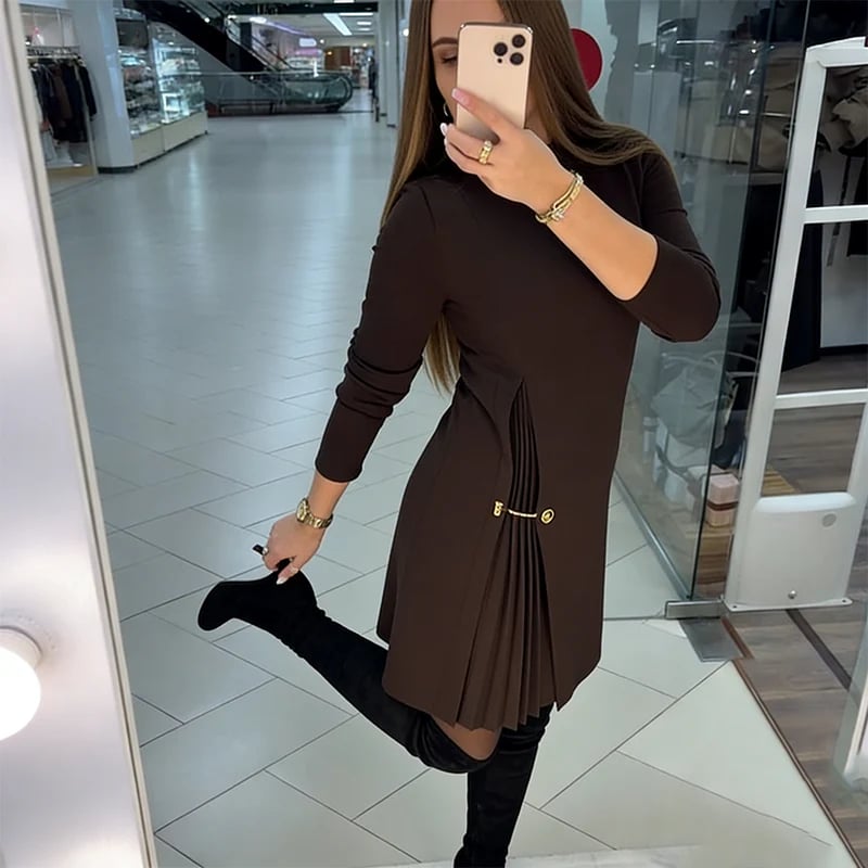 👗🥰【S-3XL】Νέο κομψό γυναικείο φόρεμα, μοντέρνο και εύκολο στο συνδυασμό, εφαρμοστή γραμμή