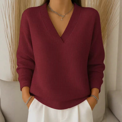 🔥【S-3XL】Elegancka i wygodna damska bluzka z dekoltem w serek