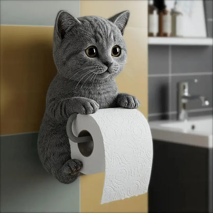 🐱🐱【Žhavý výprodej letošního roku】Držák toaletního papíru s roztomilým kočičím vzorem