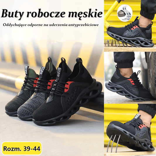Popust na novi proizvod 💥 Muške radne cipele 39-48 ✅ prozračne i otporne na udarce ✅ otporne na probijanje ✅ neklizajuće ✅ udobne