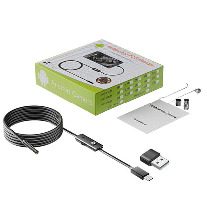 📱【Envío rápido】🏆  Nuevo endoscopio industrial de 7 mm con conexión directa a cámara tipo C para teléfonos Android (endoscopio impermeable)