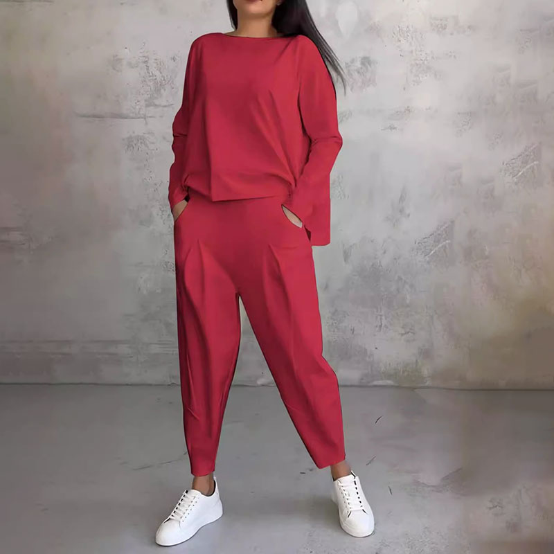 💖✨【S-5XL】Novi jednostavni pamučni ženski komplet odijela