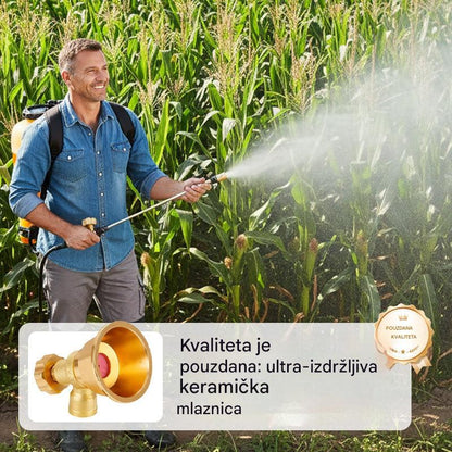 💦💧【Zadnji dan 50% popusta】🔥Mjedena poljoprivredna mlaznica za prskanje s podesivom mlaznicom 🌾