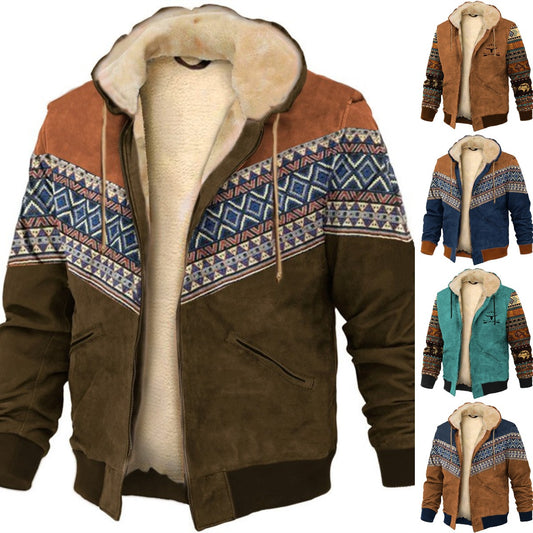 【S-5XL】🔥Férfi pólódzseki és meleg kaszmirs zsinórpóló vastag plüssből