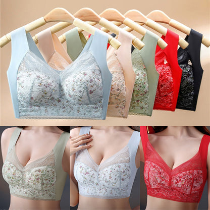 ✨【Paket od 3】💕 ešavni grudnjak od ledene svile velike veličine, prozračan i podesiv【40kg-115kg】