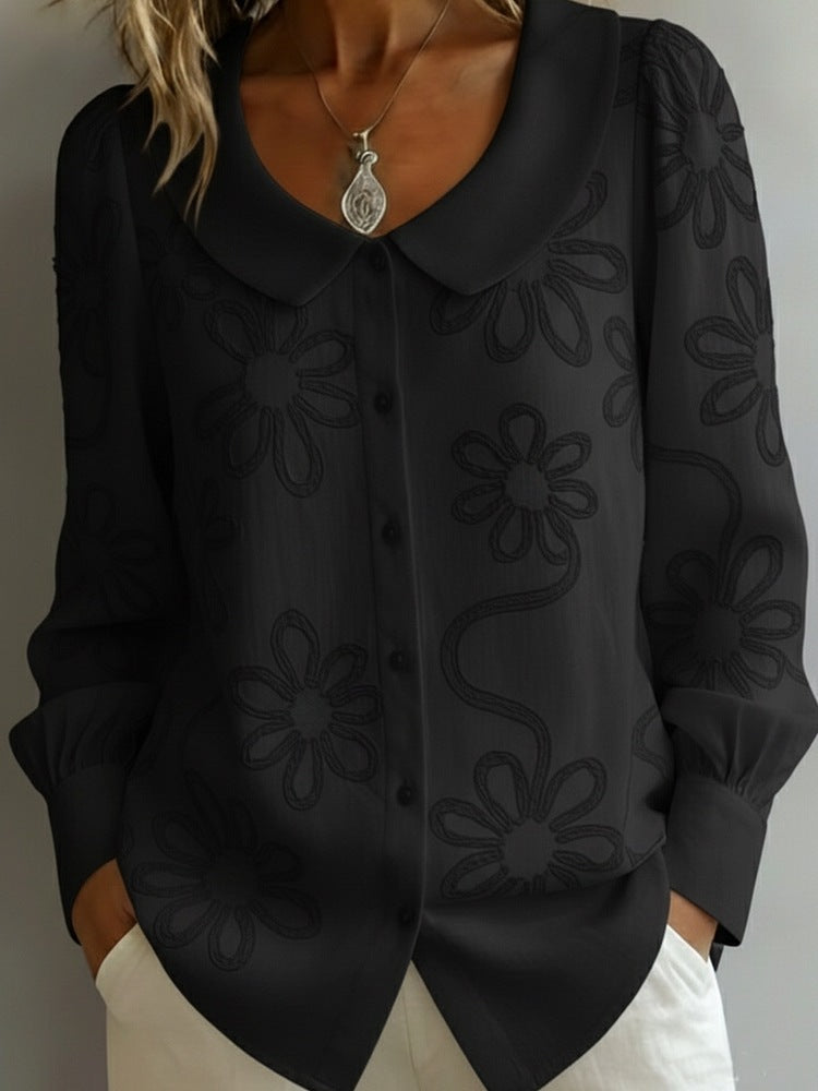 ✨【S-2XL】  Francuska retro koszula z haftem 2026