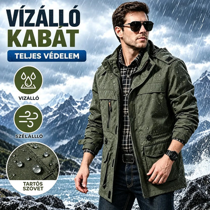 ⏳ Utolsó nap – 50% kedvezmény 🔥【M–5XL】Új, kiváló minőségű férfi őszi-téli kabát, vízálló és szélálló, több zsebbel