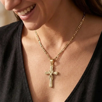 🎀💖 Módní a elegantní náhrdelník se symbolem nekonečna a motivem ve tvaru kříže, platba na dobírku